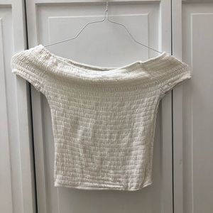 Over the Shoulder White Brand Melville Tube Top